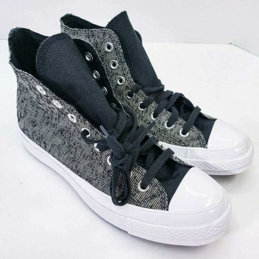 Converse Chuck 70 Hi Men's Hybrid Texture Limited Sneaker Shoe Black 171349C - Picture 2 of 8